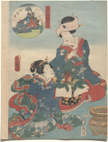 Utagawa%20Kunisada%20as%20Toyokuni%20III%2C%20%3Cb%3E%3Ci%3E%20Act%20IV%3A%20Offering%20incense%2C%20from%20the%20series%20Pictorial%20Siblings%20to%20The%20Treasury%20of%20Loyal%20Retainers%3C%2Fi%3E%3C%2Fb%3E%2C%201859%2C%20color%20woodblock%20print%20with%20embossing%20on%20paper%3B%20%26%23333%3Bban%20nishiki-e%2C%20Gift%20of%20Mrs.%20Eugene%20Rockey%2C%20public%20domain%2C%2077.37.3